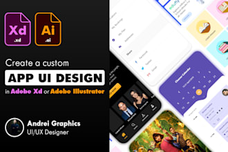 create a custom ui design in adobe xd or sketch