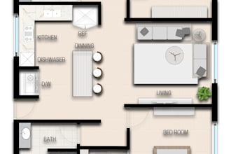 design your apartment, home, office, and restaurant plan