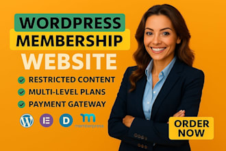 create membership website or subscription website with memberpress