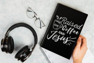 design amazon KDP notebook journal cover in any size