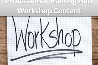 design professional training and workshop courses