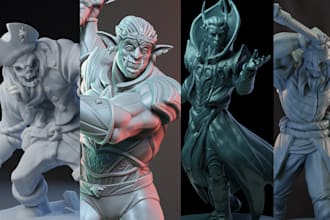 create 3d miniatures for your tabletop role playing game