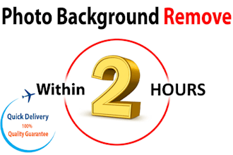 do professional any photoshop editing,background remove in 2 hours