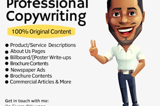 write professional ad copies for your product or service