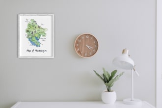 draw a custom watercolor map