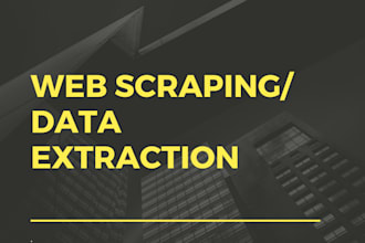 scrap web and emails and enter data