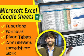 work on excel data analysis, formulas and vba