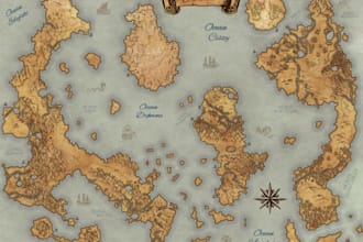 make fantasy maps of world, region for your rpg game