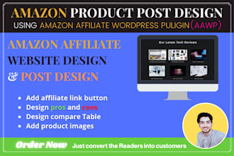 aawp expert design and upload amazon affiliate page content