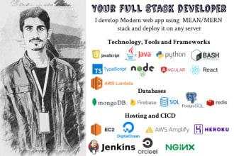 develop and deploy mern or mean application