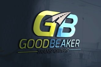 do modern transport logistic and trucking logo within 24hr