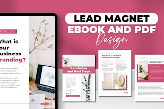 design workbooks, lead magnets and other pdf