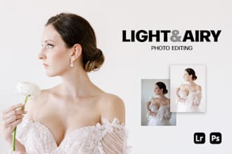 edit your photos in bulk with a light and airy look