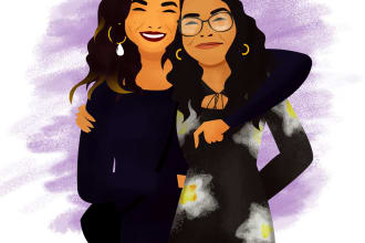 draw a birthday portrait for your loved one