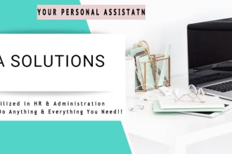 be your admin support, virtual assistant for anything