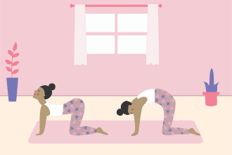 make a yoga or any fitness body illustration