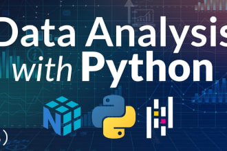 do data analysis in python pandas, matplotlib, and numpy
