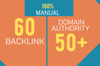 60 backlinks authority sites