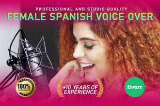 record female spanish voice over