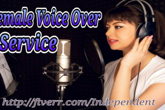 provide professional bangla,english female voice