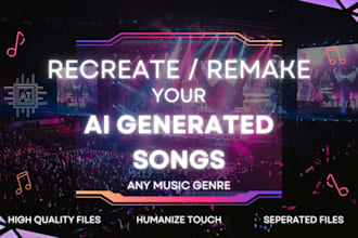 recreate your ai generate songs with humanize touch