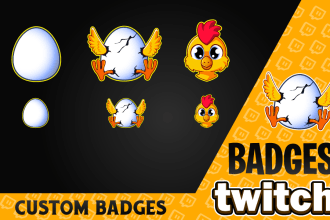 create custom sub badges for twitch, kick