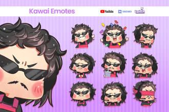 create chibi emote for your kick, twitch, discord or any platforms