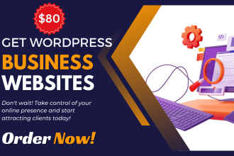 create doctor, dental, camping, business wordpress websites