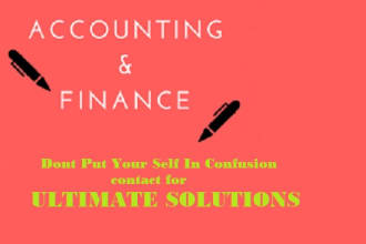 assist you in accounting finance cost accounting projects