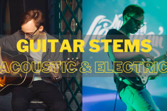 record electric or acoustic guitar stems for your music
