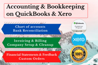 do quickbooks online and xero bookkeeping and reconciliation