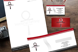 create modern and corporate looking stationery for you
