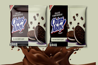 design premium bakery product package and label for your brand