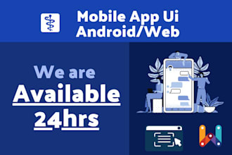 design prominent mobile app UI for android or ios