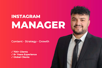 be your instagram manager and create reels and posts