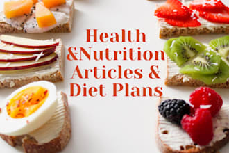 write articles related to fitness