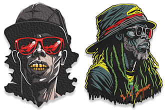 digitize embroidery designs also patches, 3d and application