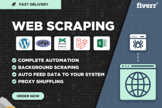 do web scraping or make an automated web scraper