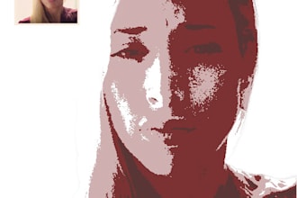 make your picture into a stencil
