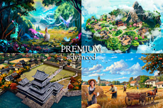 do the landscape illustration or concept art for you