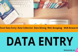 do web scraping, clean and format large datasets professionally