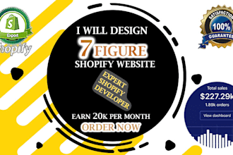 create you a high converting dropshipping  website