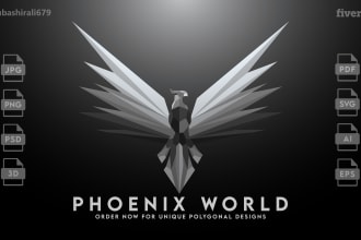 design modern polygonal, geometric or business logo