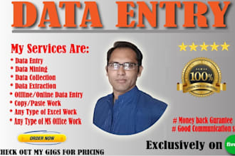 do data entry, csr, and virtual assistant tasks