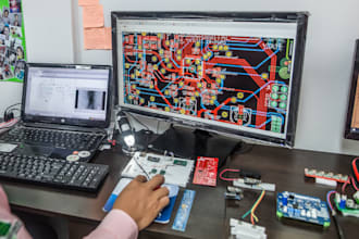 design your printed circuit board pcb, ready for manufacturing, high quality