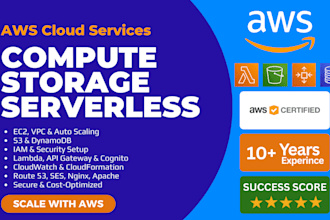 configure AWS ec2, vpc, s3, lambda, and secure cloud infrastructure