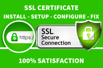 install free ssl certificate setup,configure or fix https