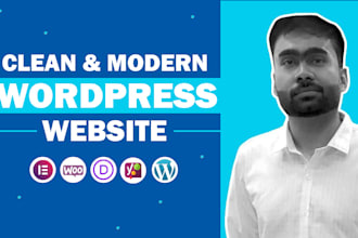 build professional and responsive wordpress website design or blog
