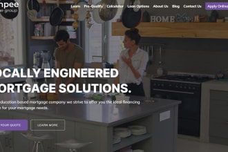 make mortgage website, loan originator website or real estate website