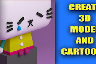 do 3d cartoon,objects models,products etc for 3d print